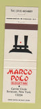 Matchbook Cover - Marco Polo Budget Inn Syracuse NY