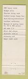 Matchbook Cover - Marco Polo Budget Inn Syracuse NY