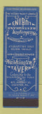 Matchbook Cover - Washington House Restaurant Chester PA