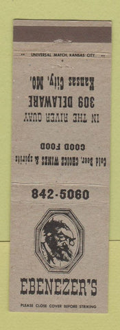 Matchbook Cover - Ebenezer's Restaurant Kansas City MO