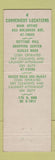 Matchbook Cover - Burch's Dry Cleaners Laundry Mobile AL