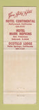 Matchbook Cover - Gene Autry Hotels San Francisco Palm Springs Hollywood CA