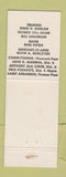 Matchbook Cover - UAW Auto Workers Union Frank Clifford Santa Caruso