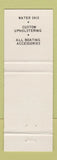 Matchbook Cover - TBI Marine Glendale CA