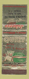 Matchbook Cover - Johnson Boat Motors Quebec QC Cat WORN