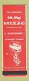 Matchbook Cover - Sheridan Marine Gisborne New Zealand Evinrude Boat Motors