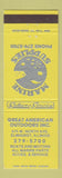 Matchbook Cover - Great American Outdoors Marine Supply Boat Motors Elmhurst IL