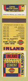 Matchbook Cover - Inland Cement Edmonton Calgary AB Saskatoon Regina