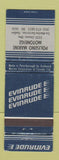 Matchbook Cover - Evinrude Boat Motors Ste Marthe Sur Le Lac QC  WEAR