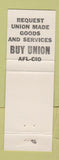 Matchbook Cover - Iowa Federation of Labor AFL CIO Des Moines IA