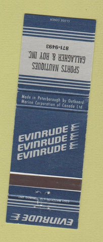 Matchbook Cover - Evinrude Boat Motors Sports Nautiques Gallgher & Roy