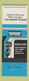 Matchbook Cover - Mercury Boat Motors Martel Marine Montreal QC