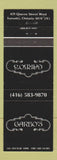 Matchbook Cover - Garbo's Toronto ON