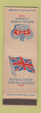 Matchbook Cover - Royal Visit Canada 1959