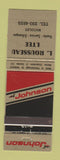 Matchbook Cover - Johnson Boat Motors L Rousseau Nicolet QC