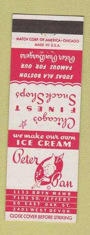 Matchbook Cover - Peter Pan Snack Shop Chicago IL