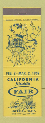 Matchbook Cover - Midwinter Fair Imperial CA 1969