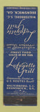 Matchbook Cover - Lafayette Grill Brunswick GA WEAR