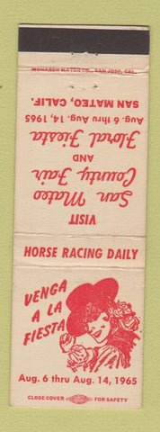 Matchbook Cover - San Mateo County Fair CA Floral Fiesta 1965