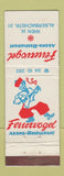 Matchbook Cover - Feuervogel Abend Restaurant Alserbachstr Austria WEAR