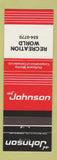 Matchbook Cover - Johnson Boat Motors Recreation World