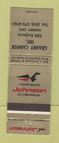 Matchbook Cover - Johnson Boat Motors Granby QC WEAR