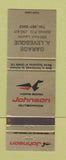 Matchbook Cover - Johnson Boat Motors Garage Levesque Beloeil QC #2