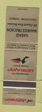 Matchbook Cover - Johnson Boat Motors Chicoutimi QC Truchon WEAR