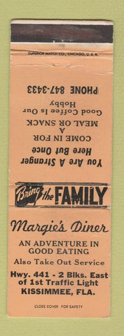 Matchbook Cover - Margie's Diner Kissimmee FL WEAR