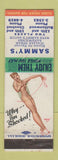 Matchbook Cover - Sammy's Restaurant Philadelphia PA pinup WEAR