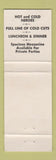 Matchbook Cover - Hero City UA Restaurant Bar New York City