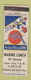 Matchbook Cover - Marine Lunch Canada WEAR