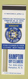 Matchbook Cover - Hampton Dry Cleaners NH DD Bean SAMPLE