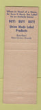Matchbook Cover - Stove Mounters Union St Louis MO