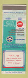 Matchbook Cover - Retail Clerks Association Union Indianapolis IN