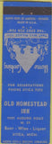 Matchbook Cover - Old Homestead Inn Utica MI