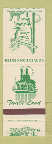 Matchbook Cover - Twain Land Holiday Inn Hannibal MO Mark