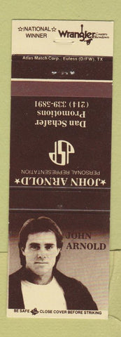 Matchbook Cover - John Arnold Music Wrangler Jeans Country Showdown