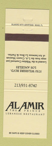 Matchbook Cover - Al Amir Lebanese Restaurant Los Angeles CA