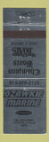 Matchbook Cover - Ozawkie Marine Mercury Boat Motors KS