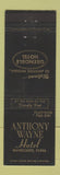 Matchbook Cover - Anthony Wayne Hotel Waynesboro PA