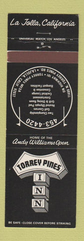 Matchbook Cover - Torrey Pines Inn La Jolla CA