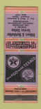 Matchbook Cover - Dikkers & Burkholder Texaco oil gas Freeport IL WEAR