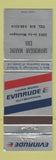 Matchbook Cover - Evinrude Boat Motors Shawinigan QC WEAR