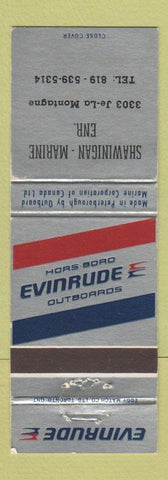 Matchbook Cover - Evinrude Boat Motors Shawinigan QC WEAR