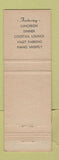 Matchbook Cover - Heritage House Restaurant Georgetown Washington DC