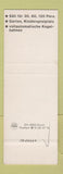 Matchbook Cover - Restaurant Muggenbuhl Zurich Switzerland SAMPLE