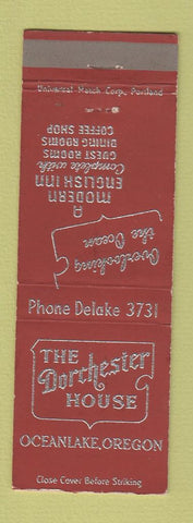 Matchbook Cover - Dorchester House Oceanlake OR