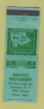 Matchbook Cover - Dor Fitz Restaurant Clayton NY WORN