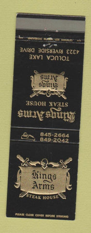 Matchbook Cover - Kings Arms Steak House Toluca Lake CA